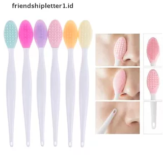 {home decor & beauty tools} Nose Pore Cleaner Makeup Blackhead Acne Finger Size Brush Silicone Cutin Remover .