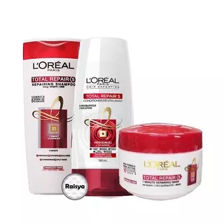 Paket L`oreal Paris Total Repair Shampoo 170mL / Conditioner 165mL / hair Mask 200mL