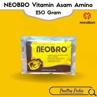 Vitamin Asam Amino Penggemuk Ayam Unggas - NEOBRO - 250 gr MEDION