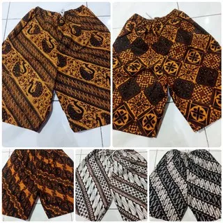 CELANA PENDEK BATIK CELANA KOLOR BATIK PRIA WANITA