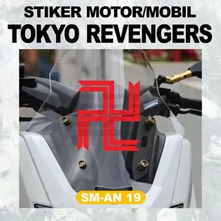 Stiker motor LOGO TOKYO MANJI -  Stiker Mobil - Stiker Kaca - Stiker mobil tokyo revengers