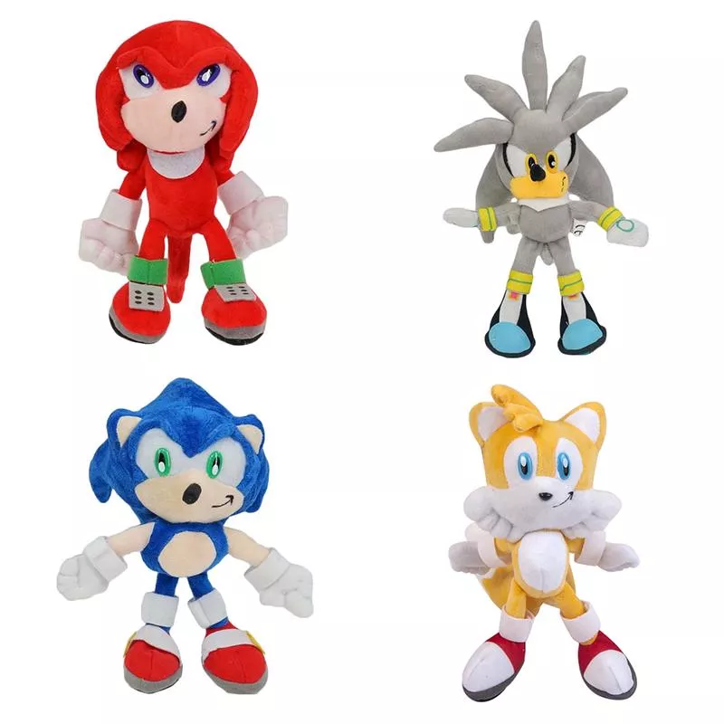 Boneka Sonic The Hedgehog & Miles Tails Bahan Plush Untuk Mainan Anak