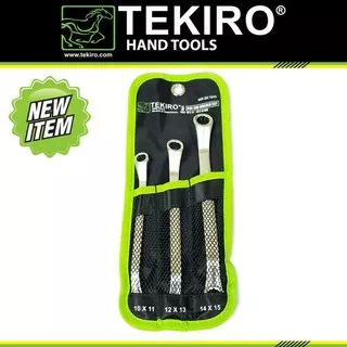 KUNCI RING SET 3 PCS TEKIRO BOX BOXES END WRENCH 3PCS 4 5 8 12 14 RINGPAS PAS OPEN COMBINATION RRT