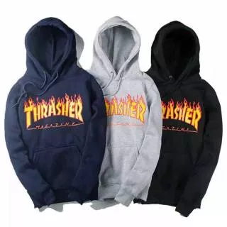 Sweater Hoodie Thasher Api Jaket Hoodie Thrasher Api Premium Flecee