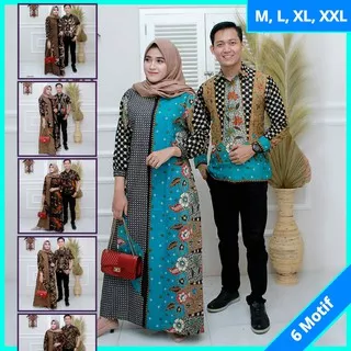 Batik Couple Katun Prima Halus Gamis Batik Mix Embos Allsize Jumbo Ld 120 cm Original Abadi Batik