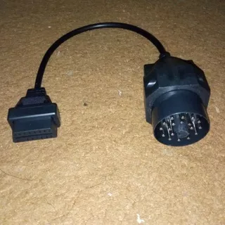 Kabel Socket Adaptor Scanner BMW OBD2 16 pin ke 20 pin OBD Bulat