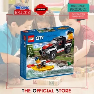 LEGO Original CITY 60240 Kayak Adventure - Mainan Anak Edukasi Lego Mobil Lego Kapal Lego Kreatif