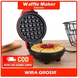 Cetakan Croffle Listrik | Alat Pembuat Waffle Electric Anti Lengket | Wafel Pancake Paninis Maker