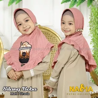Jilbab Khimar Bergo Silang Boba (SB) Ori Nadia Hijab