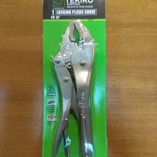 Tekiro tang buaya bengkok 10 / locking grip pliers curved