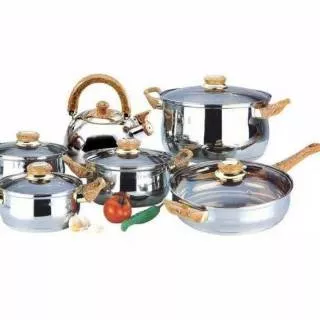 Panci set 12 pcs HC cookware stainless steel