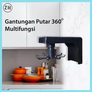 Gantungan hook dapur spatula tempel dinding tembok putar Gantungan Alat Dapur 8 Hook Gantung Spatula Centong Mixer Gantungan Tempel 8 Kait/ Gantungan 8kait berputar/ Gantungan Dapur Gantungan hook dapur spatula tempel dinding tembok putar