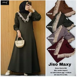 Gamis Kaos Import Jumbo JISO MAXY Fashion Hijab Solo