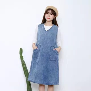 Golpy Pocket Overall / dress denim / overall / jeans.