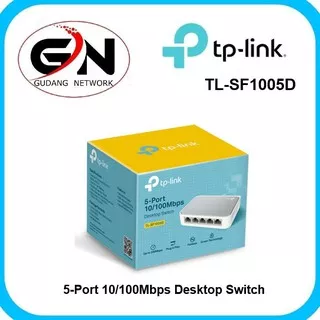 TP-Link TL-SF1005D 5-port 10/100M mini Desktop Switch, 5 10/100M RJ45 ports, Plastic case