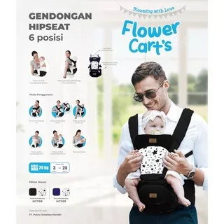 Flower Cart`s Gendongan Hip Seat 6 Posisi Bintang Series / Gendongan Bayi Hipseat Flower Cart`s