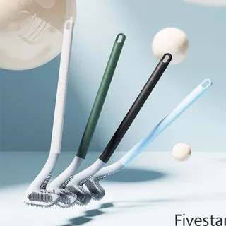 ?Available New Golf Toilet Brush Flexible Soft Brush Head Long Handle Toilet Cleaning Brush Home Bathroom Hanging Brush ?COD