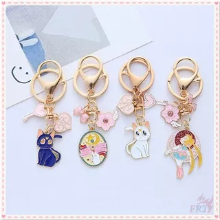 ? Gantungan Kunci Sailor Moon Luna Artemis Magic Stick ? 1pc Gantungan Kunci Dengan Liontin Kartun Untuk Aksesoris Tas