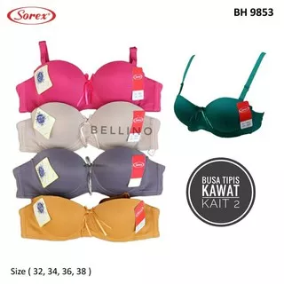 Bra Sorex Wanita 1/2 Cup Kawat 9853 Casual Comfort Bh Sorex Cewek Pori Setengah Cup Murah