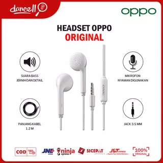 HEADSET OPPO ORIGINAL HEADSET SUPER BASS EARPHONE OPPO HEADSET MIC HANDSFREE OPPO ORI DC57