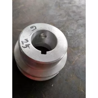 pulley puli alumunium A1-  2.5 inch atau 6 cm As 12- 14- 15 - 16- 17- 19- 20 dan 25 milimeter