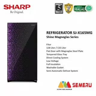 SHARP Kulkas 1 Pintu SJ-X165 MG (Khusus Makassar)