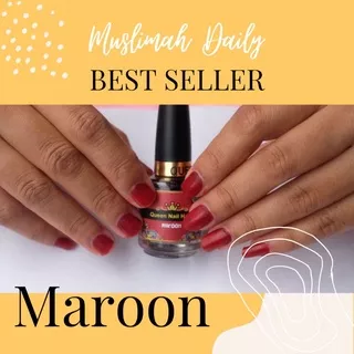 Maroon Queen Nail Henna inai kuku inai kuku halal inai kuku muslimah inai celup inai muslimah