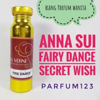 biang parfum wanita ANNA SUI FAIRY DANCE SECRET WISH - fire dance 100ml segel pabrik