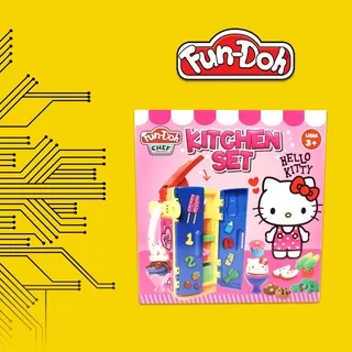 Fun Doh Mainan Anak Kitchen Set Hello Kitty Alat Masak