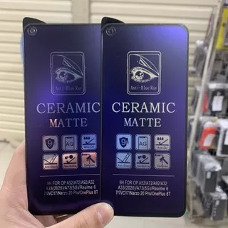 Ceramic Glass Realme 6 7 7i C17 Narzo 20 Pro - Matte Anti Blue Ray Screen Protector - UA