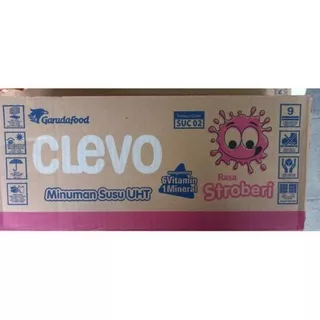 SUSU CLEVO 115 ML UHT 1 DUS ISI 30 PCS STROBERI COKELAT COKLAT ICE CREAM SUSU KOTAK SUSU ANAK