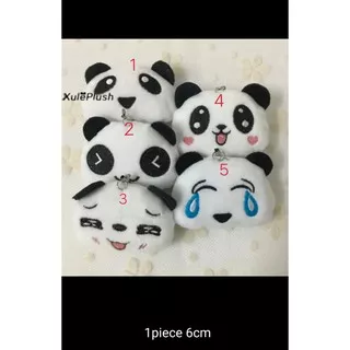 Boneka Panda Gantungan Kunci / HP Lucu Ukuran 6 cm