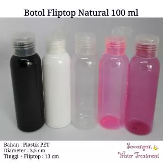 Botol Fliptop 100 ml / Botol 100ml fliptop / Fliptop Natural