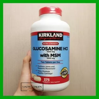 Kirkland Glucosamine HCL 1500mg With MSM 375 tablets Glukosamine Vitamin Sendi