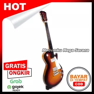 Miniatur Gitar Kayu + Stand - GTR09