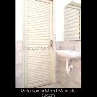 Pintu Kamar Mandi Minimalis WADJA Full Panel Zincalum Komplit Set (Tegal, Brebes, Pemalang)