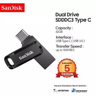 Sandisk OTG 32GB USB Type-C USb 3.1 Ultra Dual Drive Go