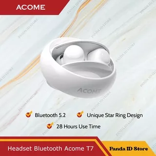 Headset Acome T7 Bluetooth 5.2 Airdots TWS Unique Star-Ring Design Earphone