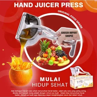 Manual Juicer Alat Peras Jeruk Alat Pemeras Lemon Orange Apel Sayur Buah - Alat Pembuat Jus Praktis