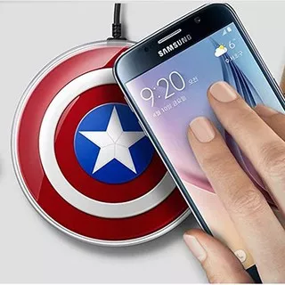 Wireless Charger Pad Samsung S6 / S6 EDGE Captain America  Limited Edition