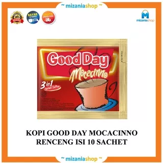 GOOD DAY / GOOD DAY MOCCACINO / KOPI GOOD DAY MOCCACINO RENCENG ISI 10 SACHET