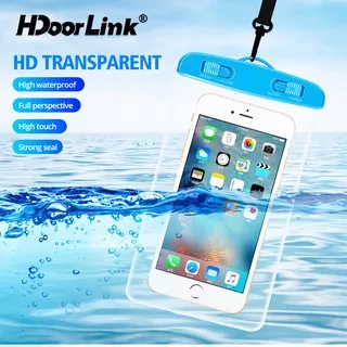 HdoorLink IPX8 Waterproof Phone Bag Sealing Swimming Protective Case Underwater Transparent Cellphone Cover For 6.7 inch smartphone Diving Dry Pouch