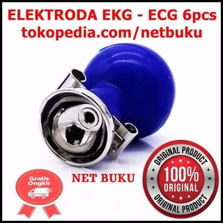 GrosirGJ Elektroda / Electrode EKG / ECG Nickel Plated Bulb Balon isi 6 Pcs Keren