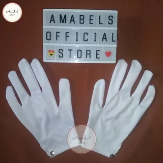 [Amabel Official Store] Sarung Tangan Kain Putih | Sarung Tangan Pengantin | Sarung Tangan Wedding