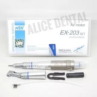 Alice dental handpiece low speed NSK non LED lowspeed straight dan contra angle EX-203 set 4 holes