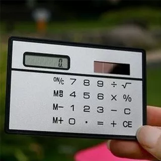 ????8 Digit Ultra Thin Solar Power Calculator Portable Mini Touch Calculator