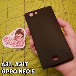 Case OPPO Neo 5 / A31 / A31t Softcase Lentur Black Matte SIlikon Hitam Karet Polos Baby Skin S