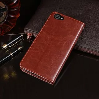 Casing Vivo V5 Case Leather Wallet Flip Cover Vivo V5 Lite Dompet