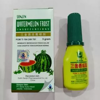 Sanjin watermelon frost insufflations/obat semprot  sakit tenggorokan, sariawan,dll/Xi Gua Shuang