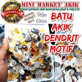 OBRAL BATU AKIK DENDRIT PACITAN MOTIF CANTIK